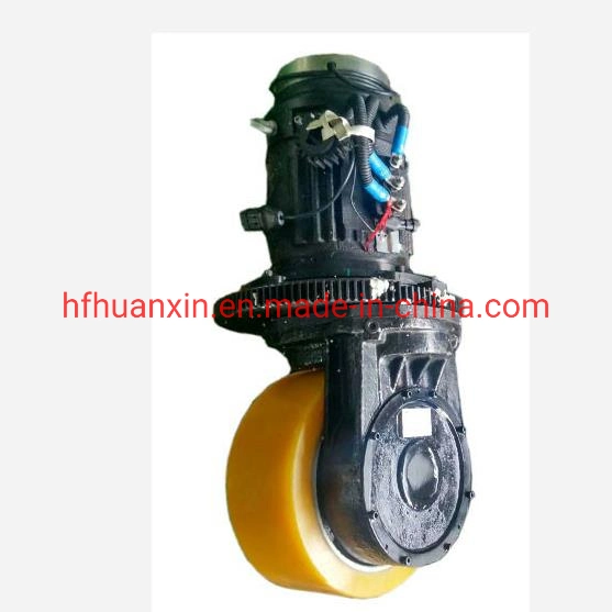 Drive Assembly with PU Tires for Forklift Industry 230mm 16n. M Driving Unit Assembly 1.5kw AC Motor 3200r/Min for Lifting Machine Electric Pallet Truck Wheel