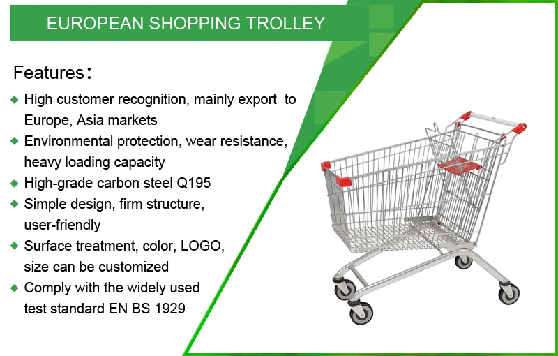 Five Wheels Heavy Duty Warehouse Hand Flatbed Trolley