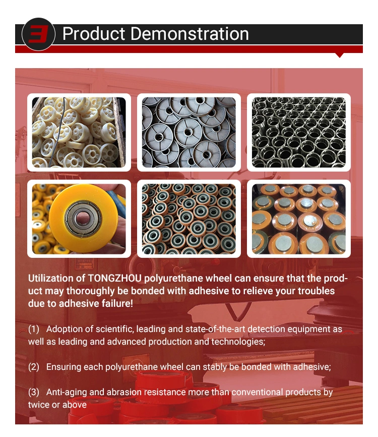 Polyurethane Wheel with Cast Iron with Ribs, Pallet Truck Wheel