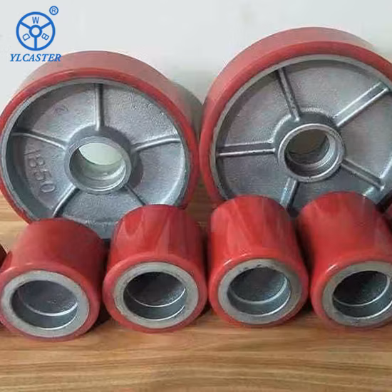 Carrello elevatore Wbd PU transpallet industriale con cuscinetti a sfera ad alte prestazioni 6204 ruota girevole